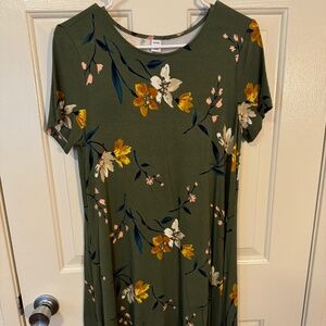 Old Navy Green Floral Everyday Wear Dress